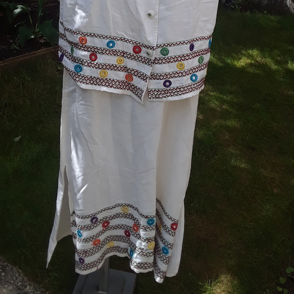 Boho Maxi dress and matching vest - Picture 8 of 15